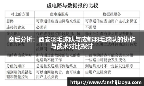 赛后分析：西安羽毛球队与成都羽毛球队的协作与战术对比探讨
