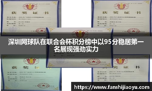 深圳网球队在联合会杯积分榜中以95分稳居第一名展现强劲实力